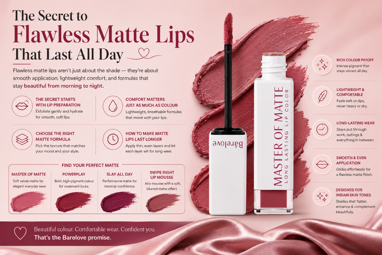The Secret to Flawless Matte Lips That Last All Day